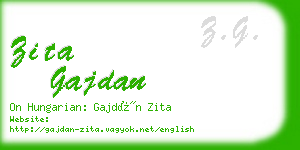 zita gajdan business card